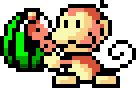 This monkey is actually from Yoshi's Island